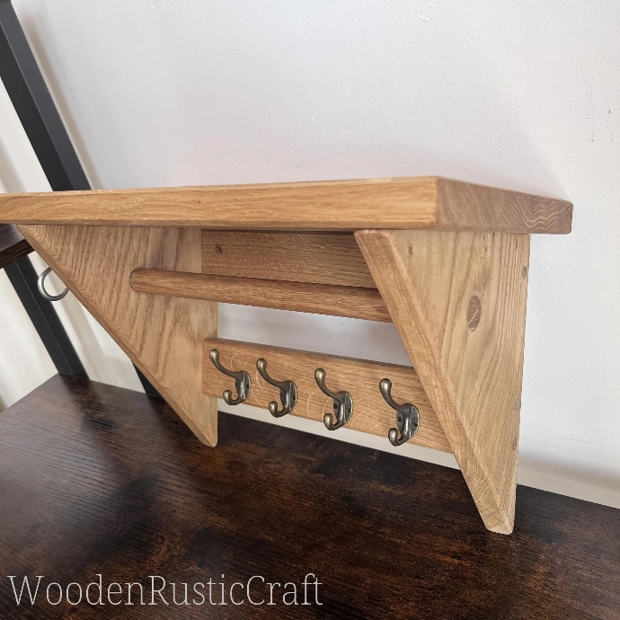 handmade rustic coat hanger