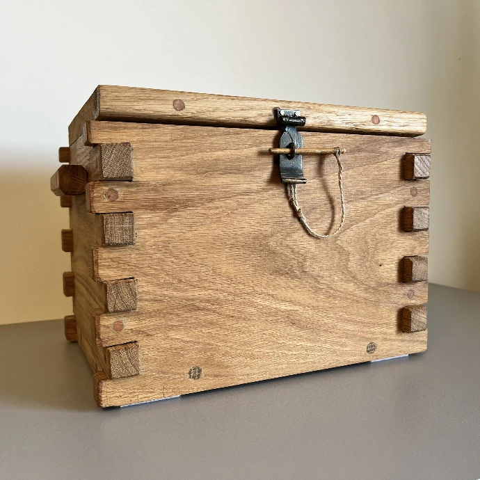 handcrafted solid oak box