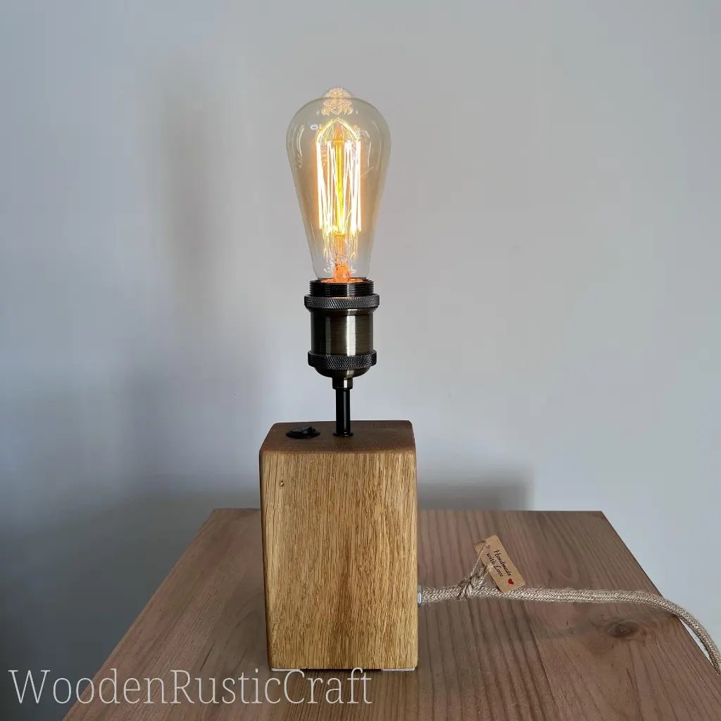 Reclaimed Style Solid Oak Table Lamp-13.webp