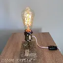 English Oak Table Lamp, Handmade Wooden-12.webp
