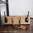Slim English Oak Wall Key and Coat Hook 11.webp