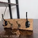 Slim English Oak Wall Key and Coat Hook 12.webp