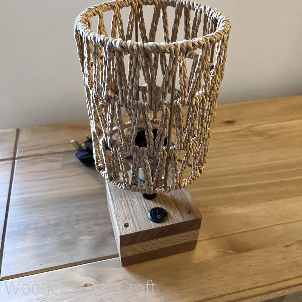 English Oak Table Lamp with Shade-18.webp