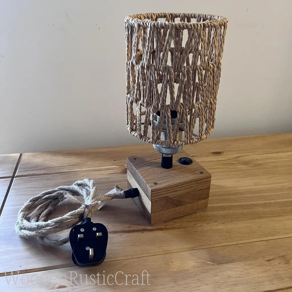 English Oak Table Lamp with Shade-16.webp