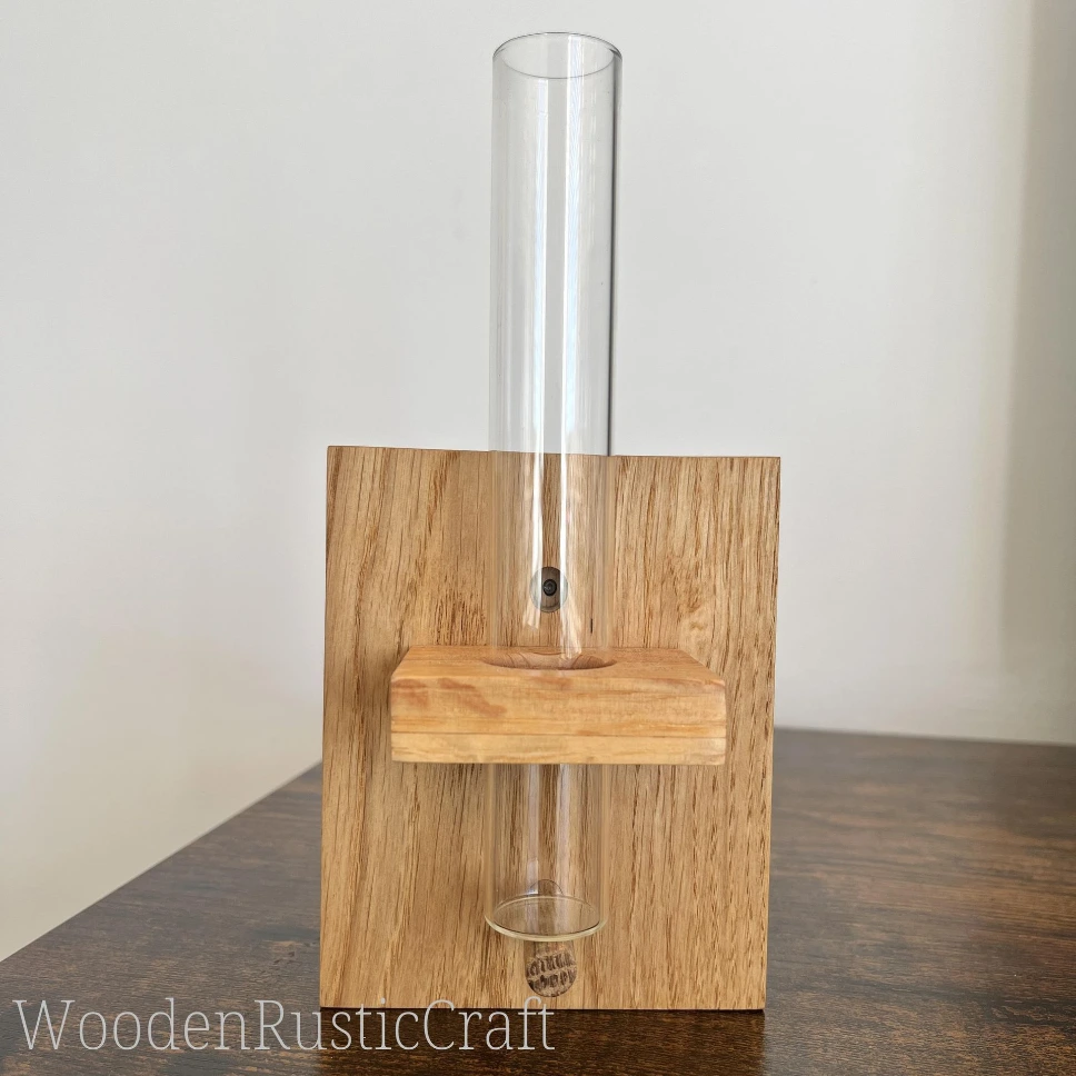 Wall Vase with Glass Test Tube
