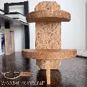 Oak Wall Shelf with Semi Circular 12.webp