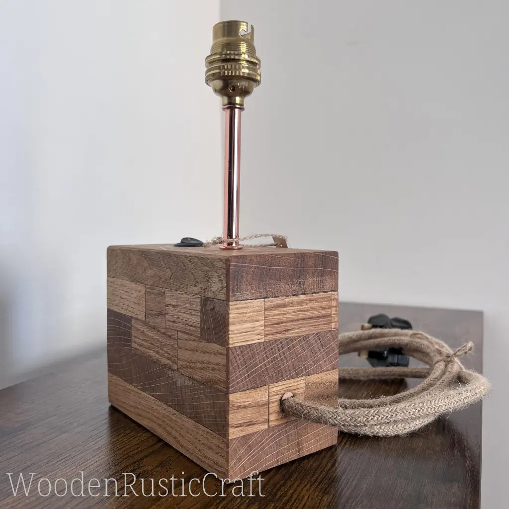 Rustic Block Oak Desk Lamp Base-13.webp