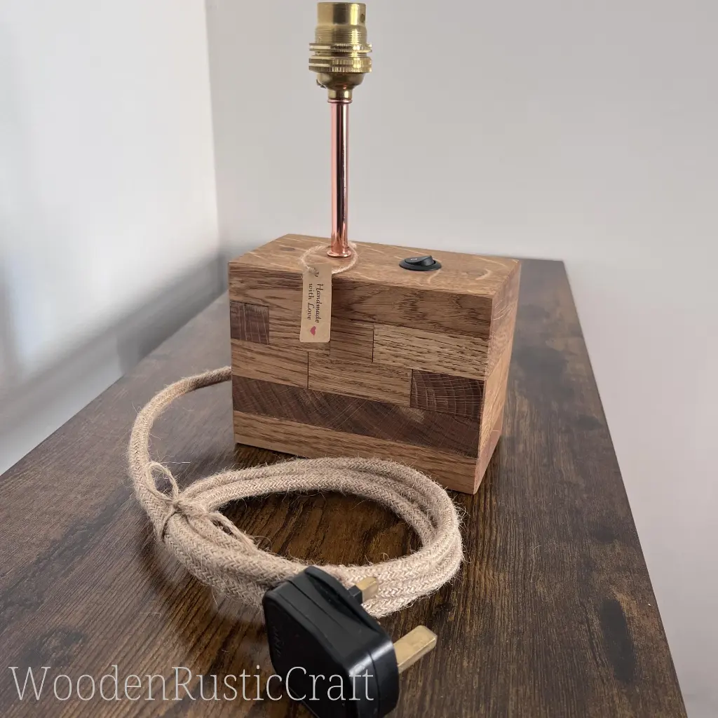 Rustic Block Oak Desk Lamp Base-17.webp