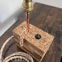 Rustic Block Oak Desk Lamp Base-18.webp