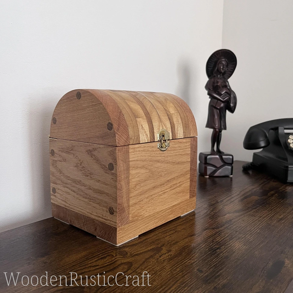 Oak & Paulownia Keepsake Box, Memory Box