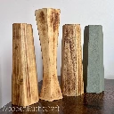 Handmade Geometric Wooden Vases