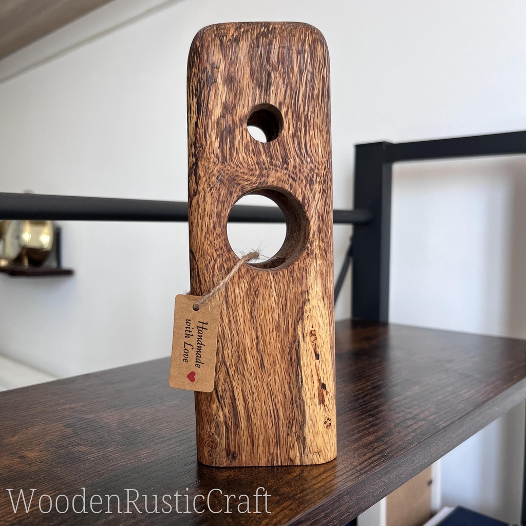 Spalted Turkish Oak Vase | Handmade Sculptural Wood Vase