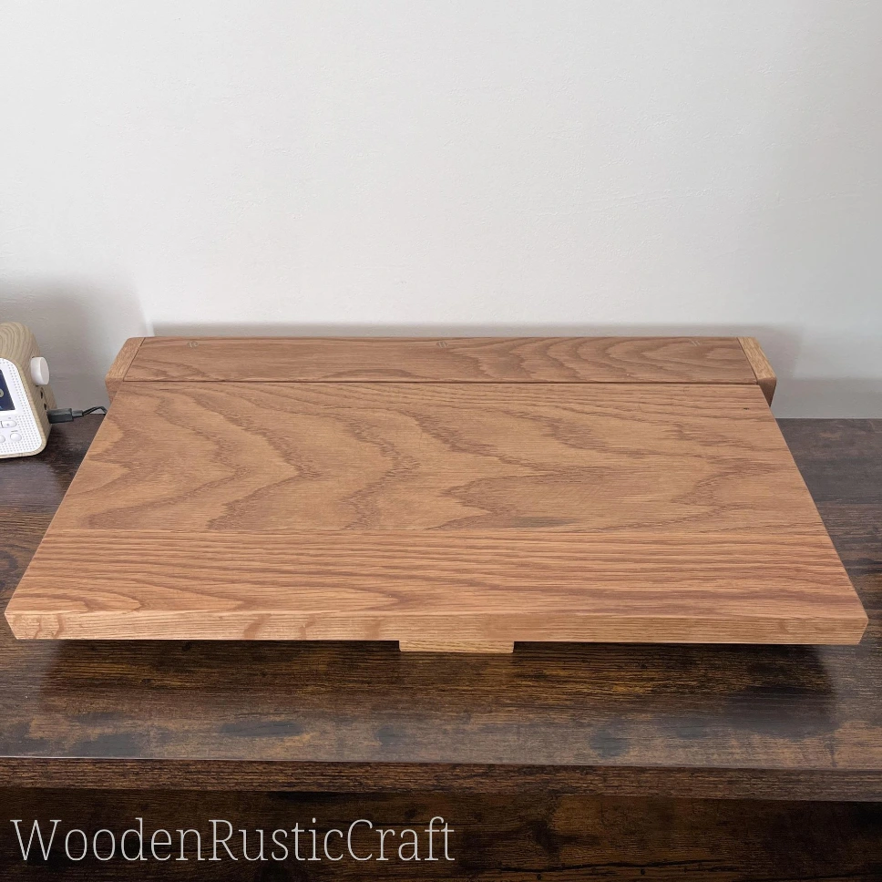 Handmade Solid Oak Folding Wall Desk