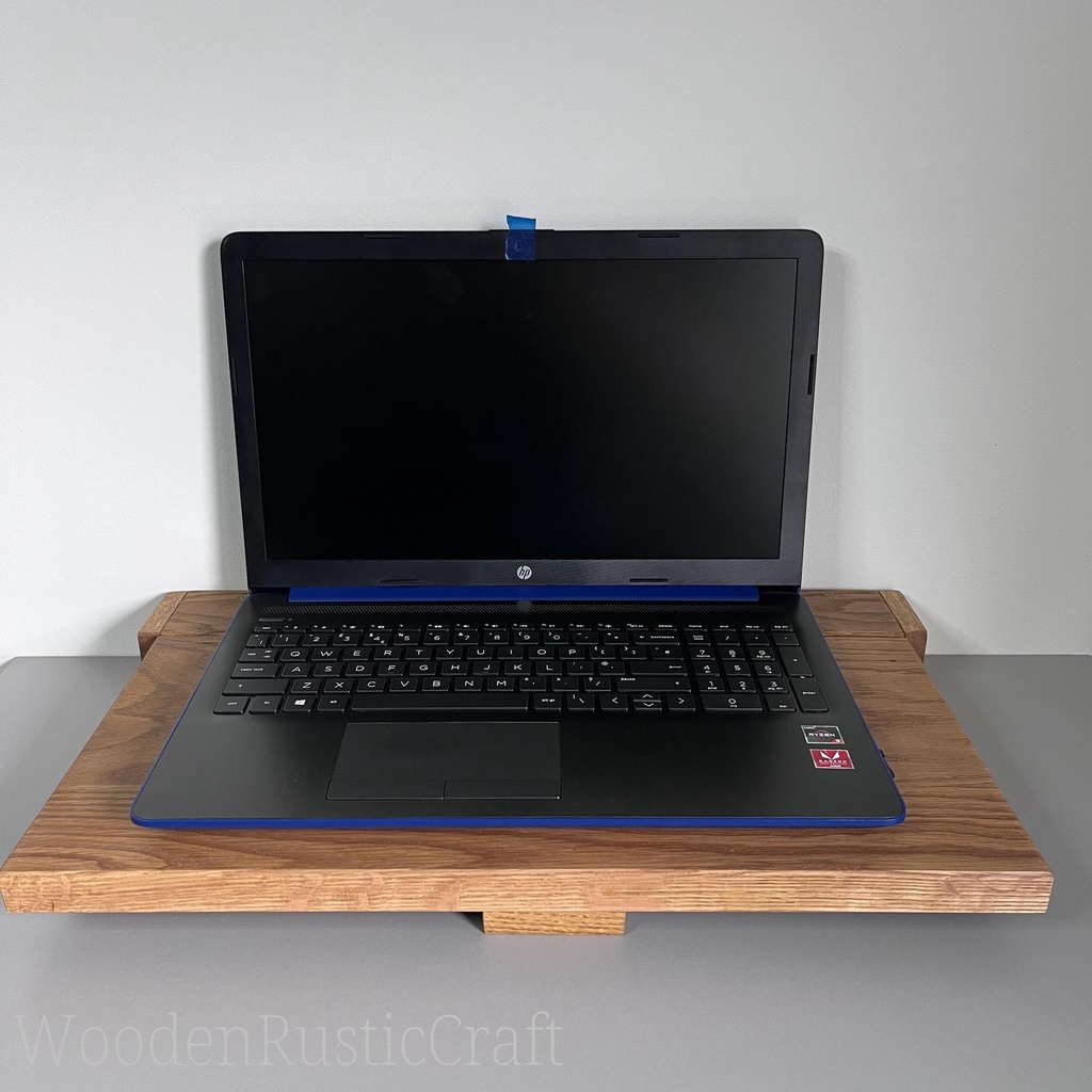 Oak Folding Wall Table for Laptop