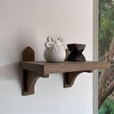 Solid English Oak Floating Shelf | Handmade in UK