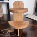 2 Tier Rustic Oak Farmhouse Shelf | Wooden Rustic Craft